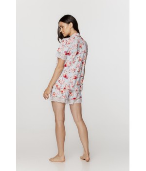Camisón y short micromodal estampado floral